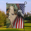 89Customized American Horse Lovers Personalized Garden Flag