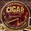 89Customized Cigar lounge great men smoke cigars Customized Wood Sign