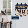 89Customized This Door Is Locked For Your Protection Not Mine Funny Dog Shield Metal Sign