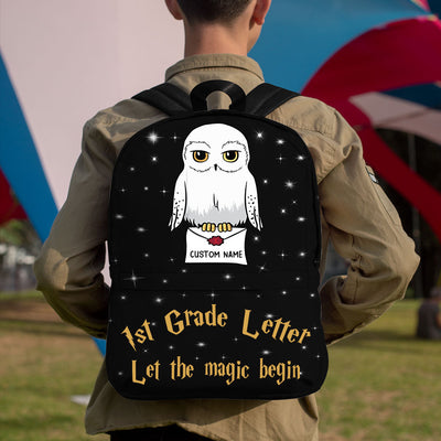 89Customized Back to school letter personalized backpack