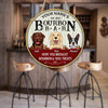 89Customized Bourbon bar Hope you brought bourbon and dog treats Customized Wood Sign