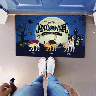 89Customized Happy Halloween Trick or Treat Doormat
