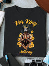 89Customized Her King His Queen Black Couple Black People Shirt