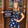 89Customized First day of school personalized Chalkboard pallet sign