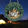89Customized Our hotel has more than five stars camping Customized Wood Sign