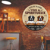 89Customized Vins & Spiritueux Dogs Customized Wood Sign