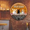 89Customized Tavern dog and cat Customizeds Wood Sign