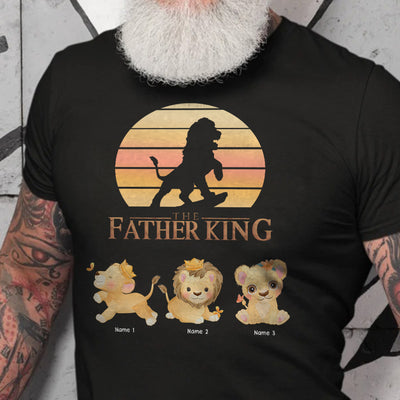 89Customized The Father King Lion Dad Lion Chibi Shirt