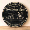89Customized Whiskey Bar and Dog Customized Wood Sign