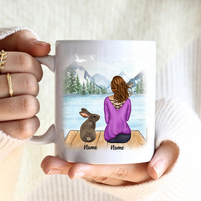 89Customized Life is better with my rabbit Personalized Mug