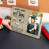89Customized I work hard so that my dog can have a better life graduation personalized photo clip frame