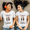 89Customized Teacher besties because going crazy alone is just not as much fun Customized Shirt
