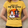 89Customized Watch out for the witch The horse is harmless halloween personalized shirt