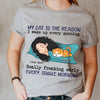 89Customized My cats are the reason I wake up every morning Personalized Shirt
