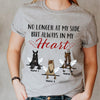 89Customized No longer at my side but always in my heart horse personalized shirt