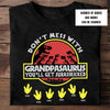 89CUSTOMIZED DONT MESS WITH PAPASAURUS PERSONALIZED SHIRT