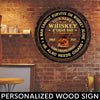 89Customized A man cannot survive on whiskey alone He also needs cigars Customized Wood Sign