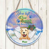 89Customized You left paw prints on my heart forever Angel Dog Dog Memorial Wood Sign