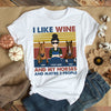 89Customized I Like Horses And Wine And Maybe 3 People Woman Personalized Shirt