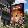 89Customized The Family Boo Crew Spooky Dogs Personalized Garden Flag