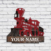 89Customized Train personalized cut metal sign