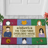 89Customized Welcome To Cat House Personalized Doormat