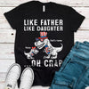 89Customized Like father like daughter dinosaur personalized shirt