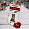 89Customized Dear Santa I've been a very good horse this year Personalized Christmas Stocking