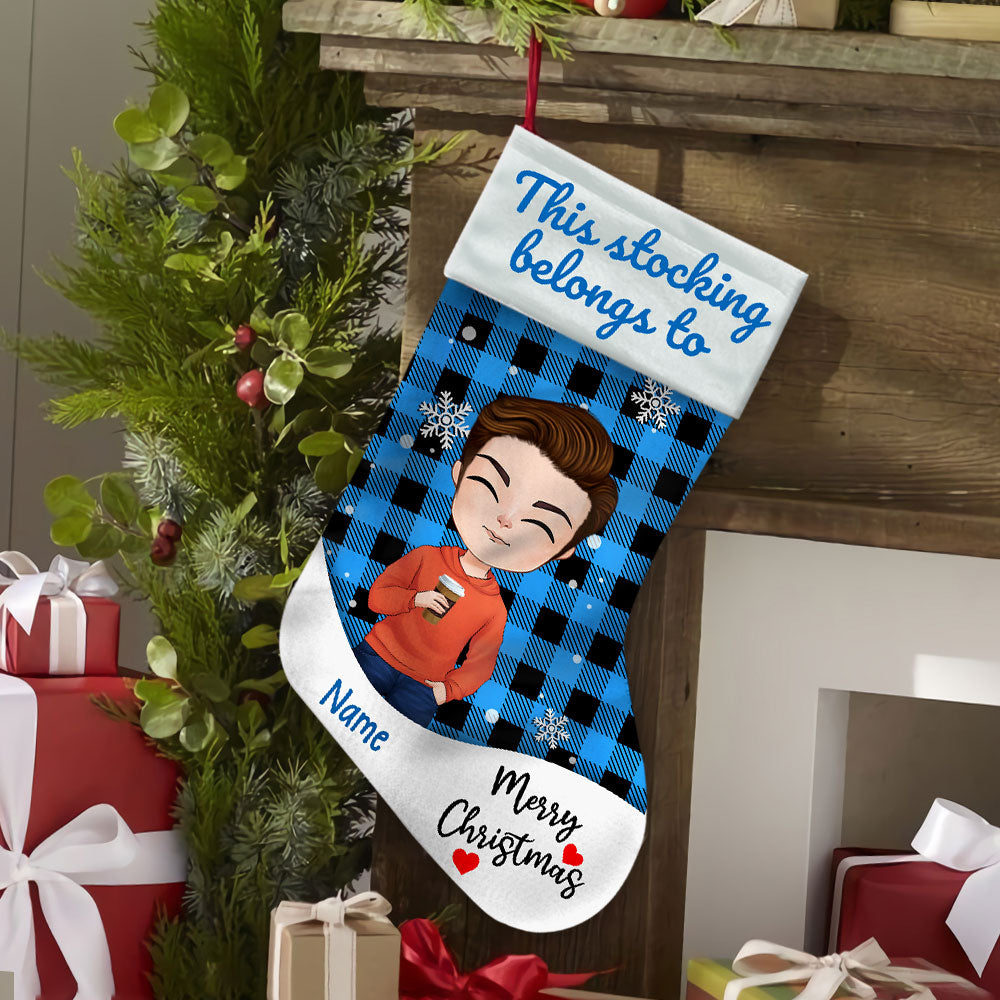 89Customized This Stocking Belongs To Personalized Christmas Stocking