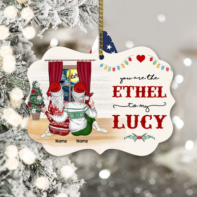 89Customized You are the Lucy to my Ethel Personalized Ornament