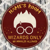 89Customized Wizard only no muggles allowed HP Personalized Wood Sign