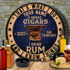 89Customized I smoke cigar I drink rum & I know things Customized Wood Sign