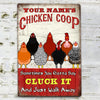 89Customized Chicken Coop Sometimes You Just Gotta Say Cluck It And Walk Away Personalized Metal Sign