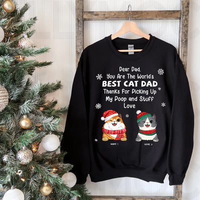 89Customized Best Cat Dad/ Mom Personalized Sweater