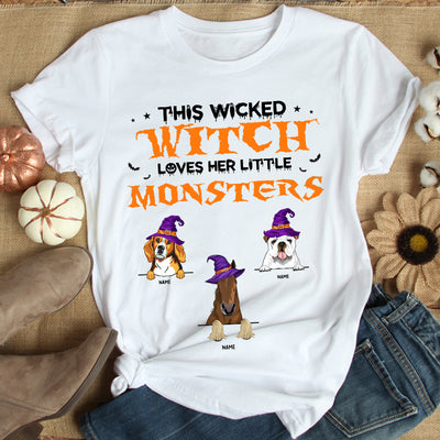 89Customized This Wicked Witch Loves Her Little Monsters Shirt