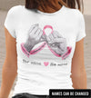 89Customized Breast Cancer Awareness Holding Hand He Promises To Love Me In Sickness And In Health personalized shirt
