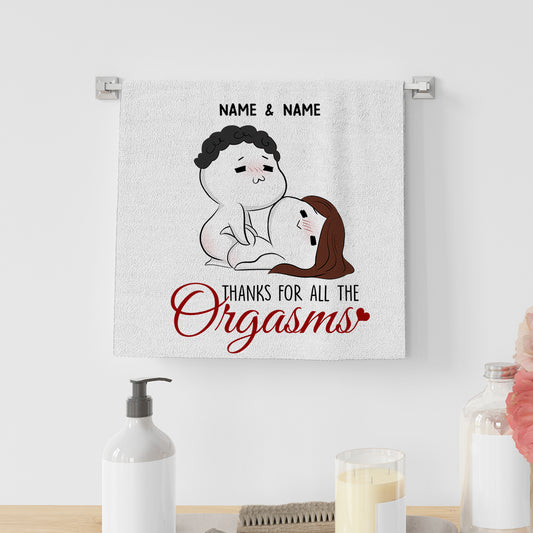 89Customized Shag Rag Couple Personalized Towel