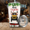 89Customized All I want for Christmas is You and the jeep Chibi Jeep Couple Personalized Tumbler