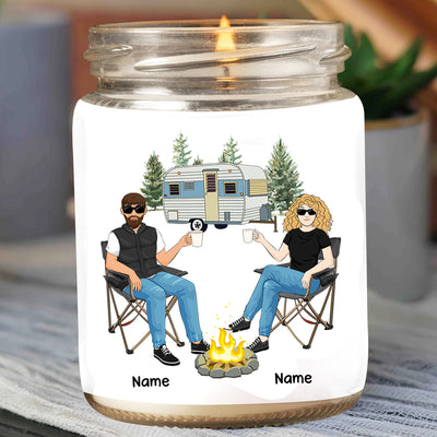 89Customized Happy Campers Camping Personalized Candle