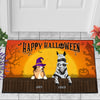 89Customized Happy Halloween Cats/Dogs/Horses Welcome Personalized Doormat