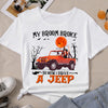 89Customized My broom broke so now I drive a Jeep ver 2 Halloween personalized shirt