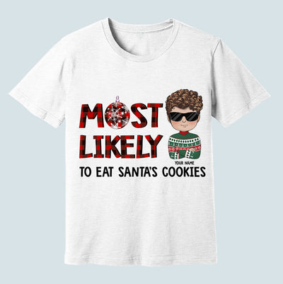 89Customized Most likely to Xmas Personalized Shirt