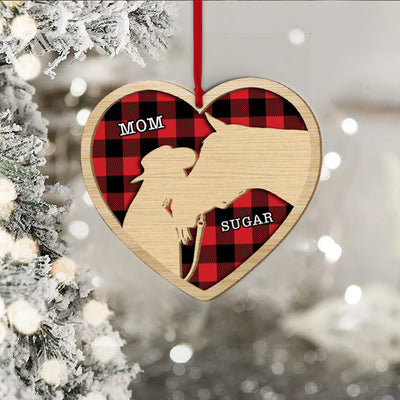 89Customized Kissing My Horse Personalized Ornament