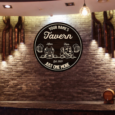 89Customized Tavern Dog Bar Customized Wood Sign