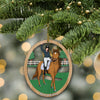 89Customized Equestrian Horse Rider Personalized One Sided Ornament