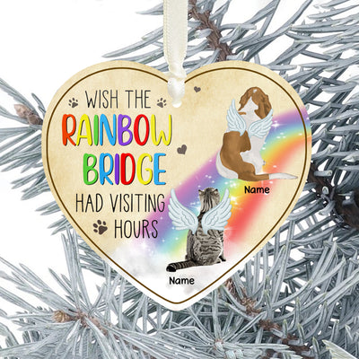 89Customized Wish the rainbow brige had visiting hours personalized Ornament