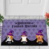 89Customized Welcome Foolish Mortals Dogs and Cats Personalized Doormat