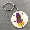 89Customized Black Queen - You Are Beautiful Personalized Keychain