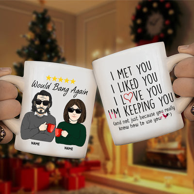 89Customized Baby It's cold outside ... but it sure is warm inside Personalized Mug