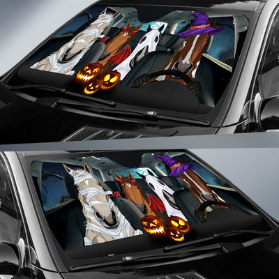 89Customized Halloween Horses On Car Personalized Car Sun Shade